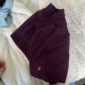 Lululemon purple shorts